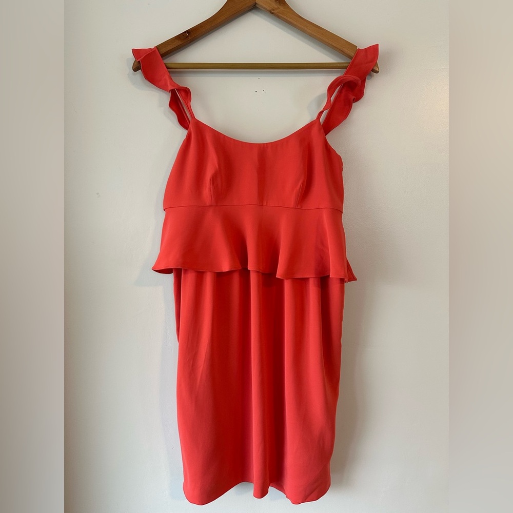 RACHEL ZOE Bridgit Sleeveless Ruffle Peplum Mini Wedding Guest Dress NWT Size 2
